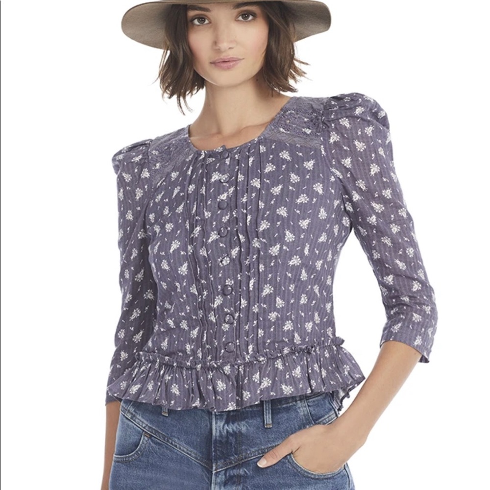 NWT LoveShackFancy Brenna Top Blouse